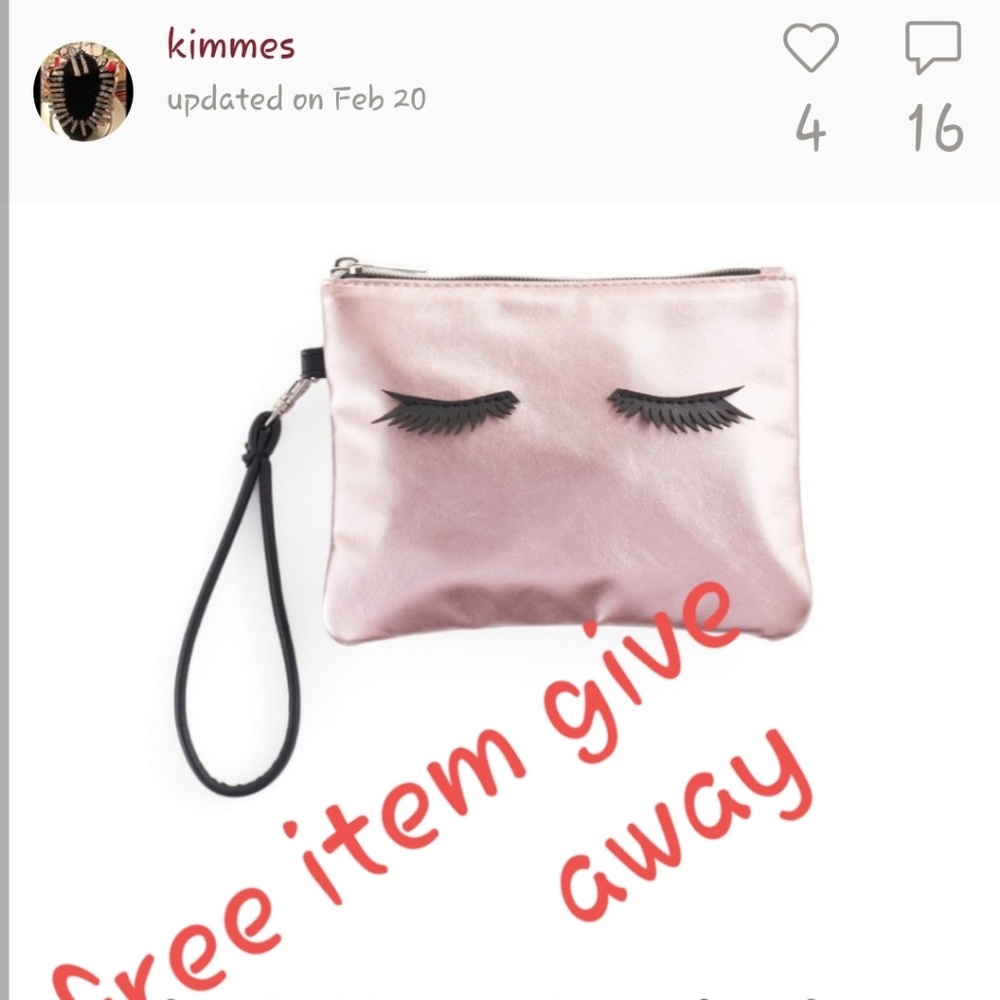 Jade and Deer eyelash wristlet NWT